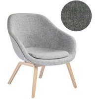 About A Lounge Chair Low AAL 83 – Remix 163 – anthracite – chêne savonné – Hay
