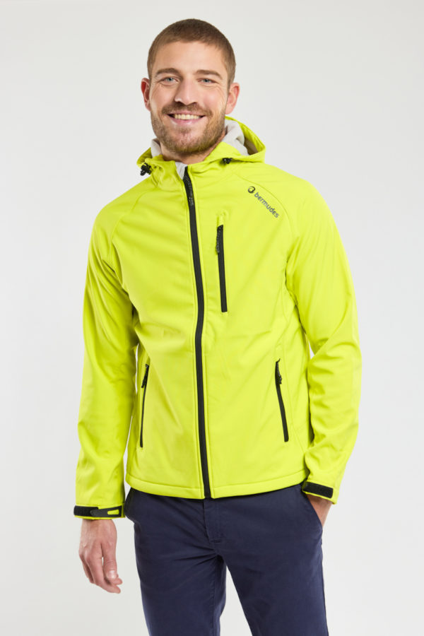 BERMUDES Veste softshell à capuche SEAHOOD Homme CITRUS XXXL