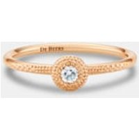 Bague Talisman diamant taille brillant en or rose - De Beers Jewellers