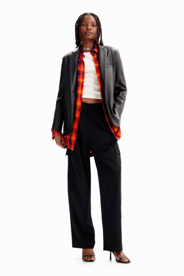 Blazer effet cuir Desigual