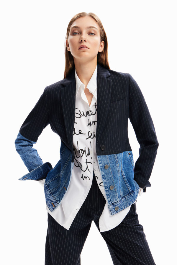 Blazer hybride denim Desigual