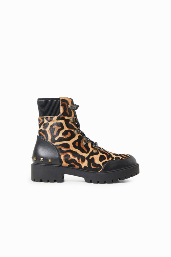 Botte en cuir animal print Desigual