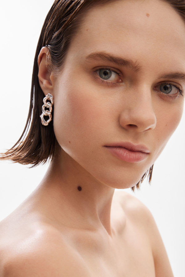 Boucles d'oreilles chaînes plaqué argent Zalio Desigual
