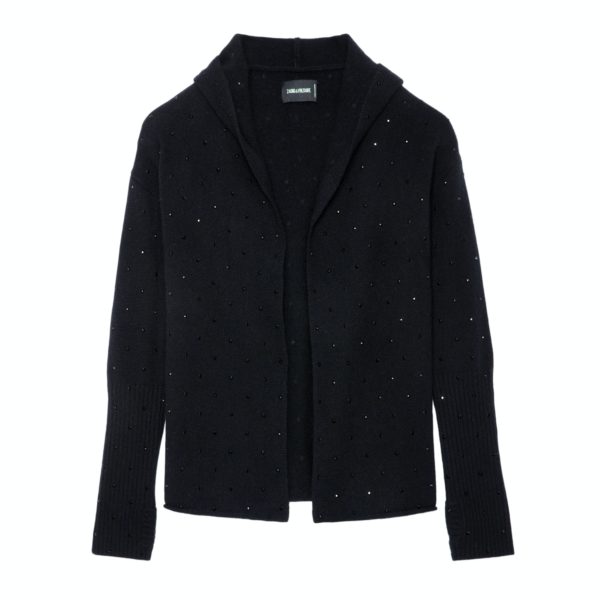 Cardigan Cosany Strass Cachemire Noir – Taille M/l – Femme – Zadig & Voltaire