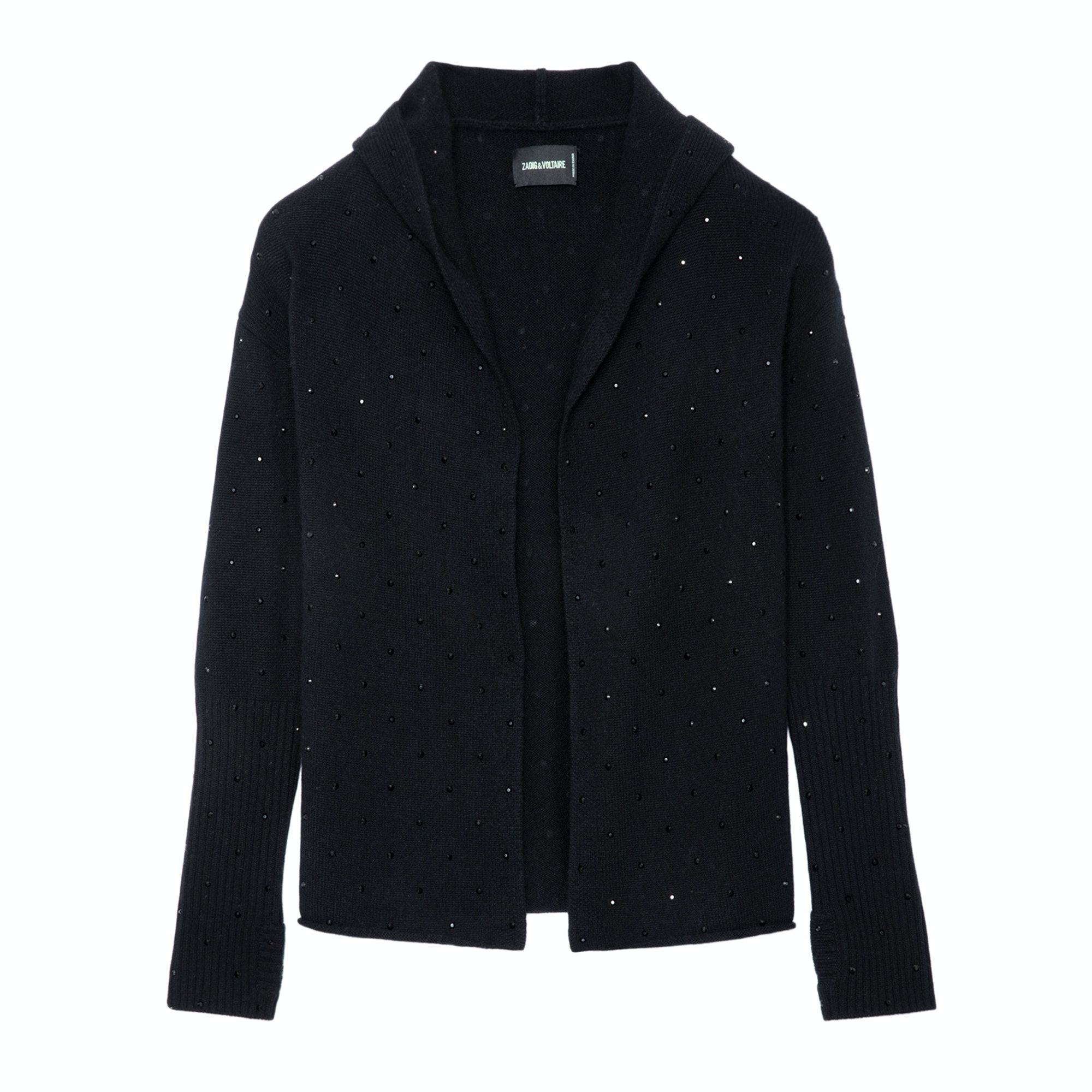 Cardigan Cosany Strass Cachemire Noir - Taille M/l - Femme