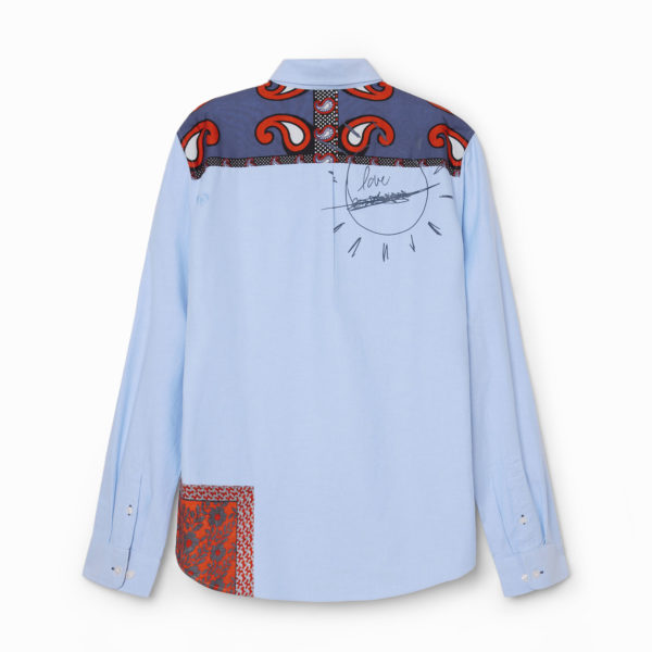 Chemise Oxford patchwork Desigual