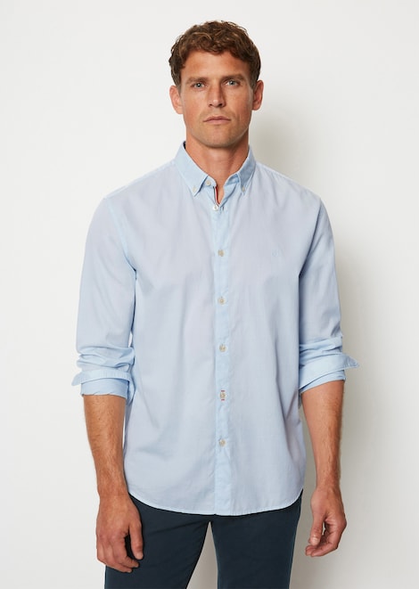 Chemise à manches longues texturée Regular Fit - Marc O'Polo