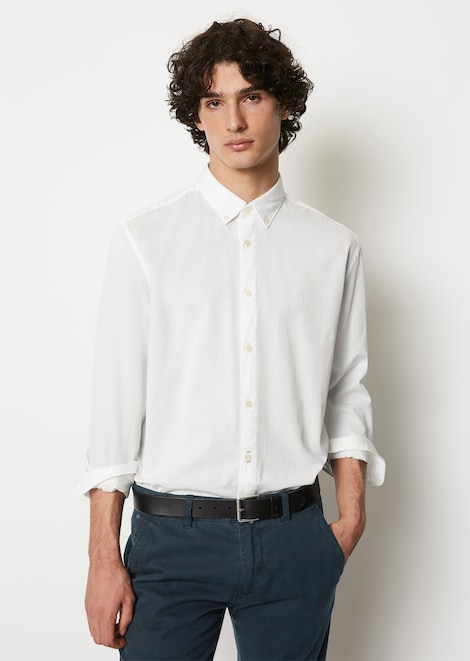 Chemise à manches longues texturée Regular Fit - Marc O'Polo