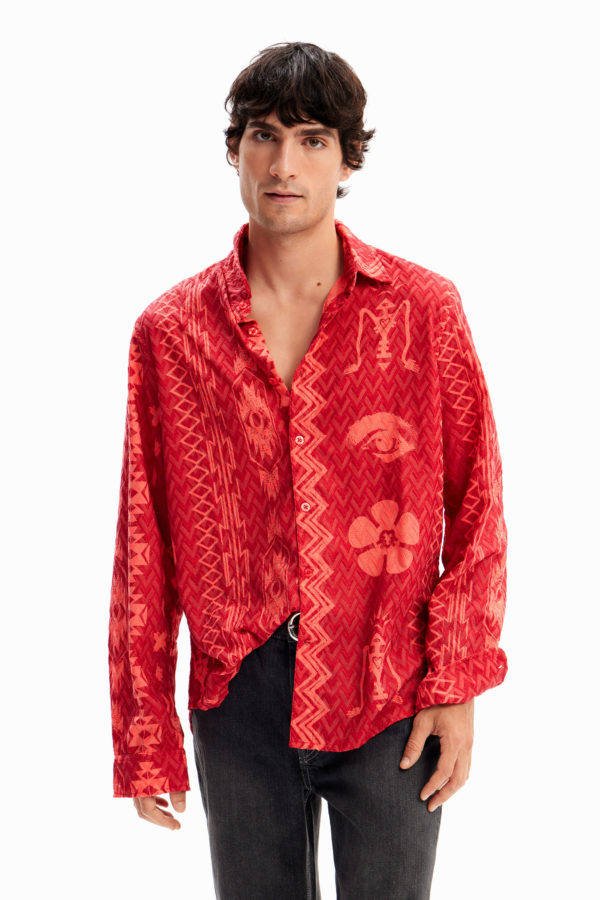 Chemise géométrique texturée Desigual