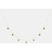 Collier Confetti – Vert – poids total 0,90ct approx. – or 18kt – La Brune & La Blonde