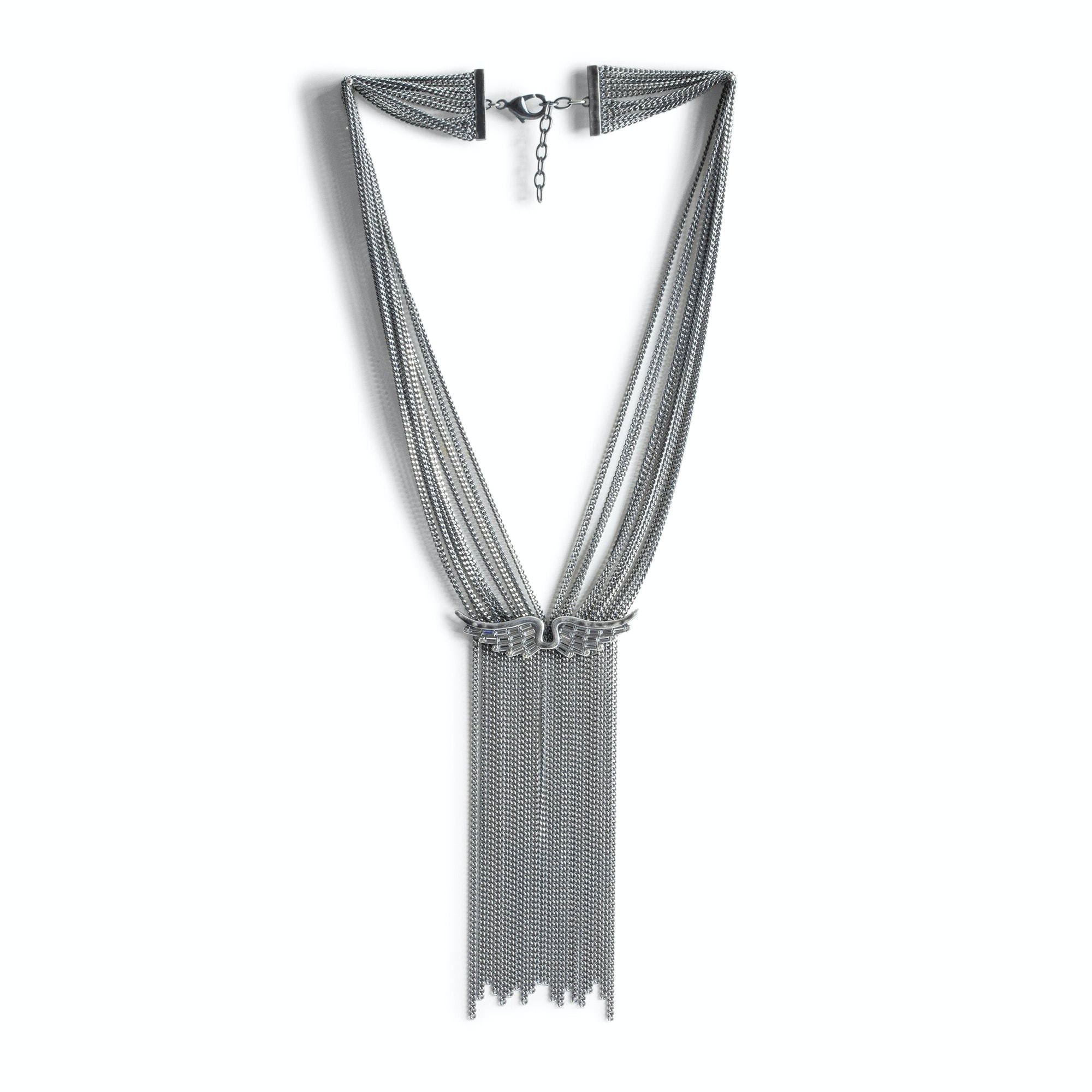 Collier Rock Star Antic Silver - Femme