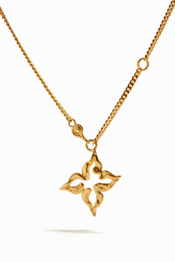 Collier papillon plaqué or Zalio Desigual