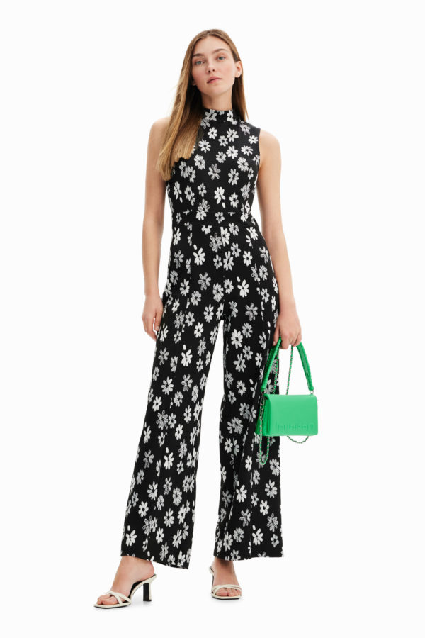 Combinaison contrastée fleurs Desigual