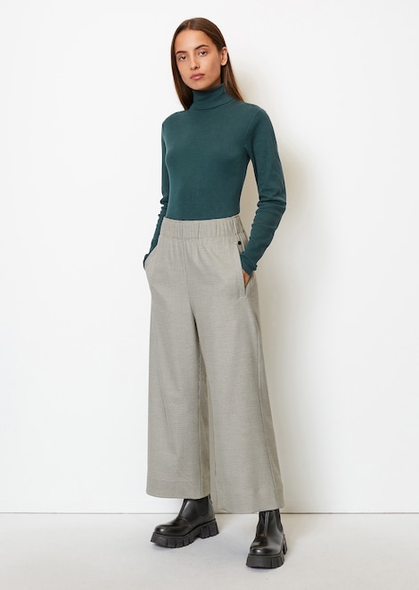 Culotte pied-de-poule relaxed - Marc O'Polo