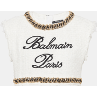 Débardeur Signature en tweed - Balmain