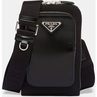 Étui pour smartphone en Re-Nylon et cuir brossé - Prada