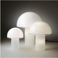 Grande lampe de table Onfale Ø36 cm en verre opale blanc - Design Bestseller