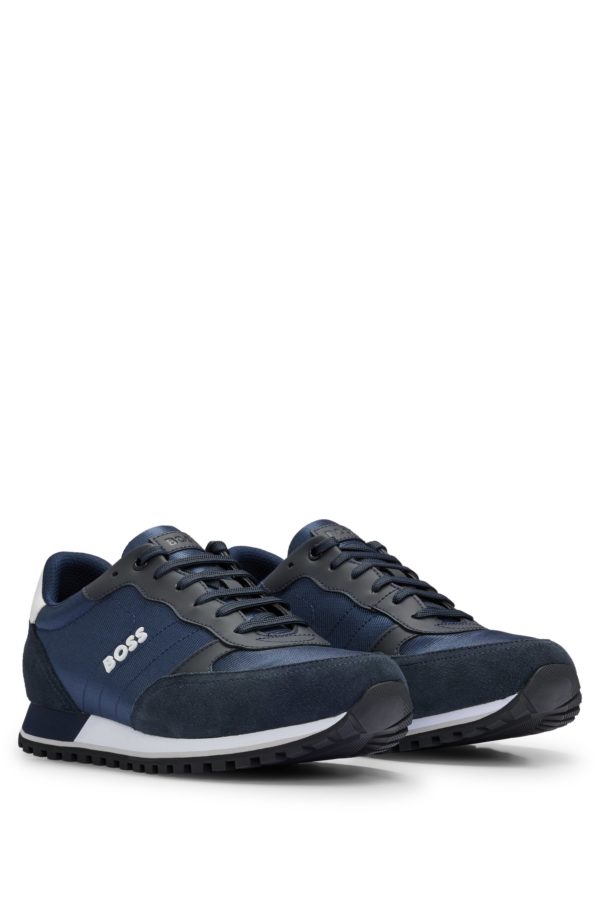 Hugo Boss Baskets style chaussures de course avec finitions en similicuir