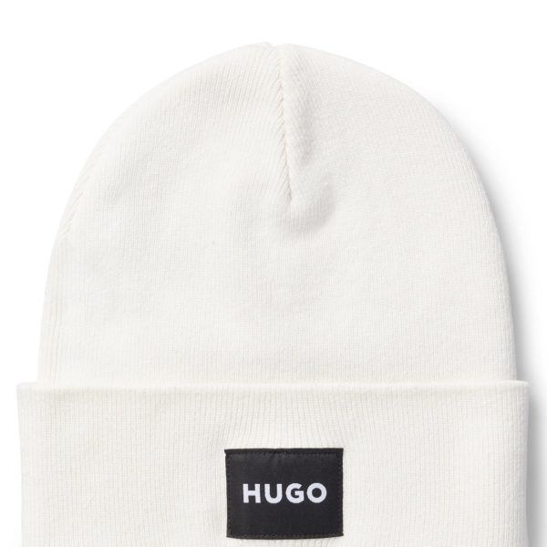Bonnet en maille avec logo – Hugo Boss