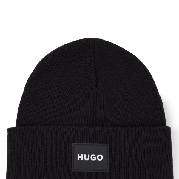 Bonnet en maille avec logo – Hugo Boss