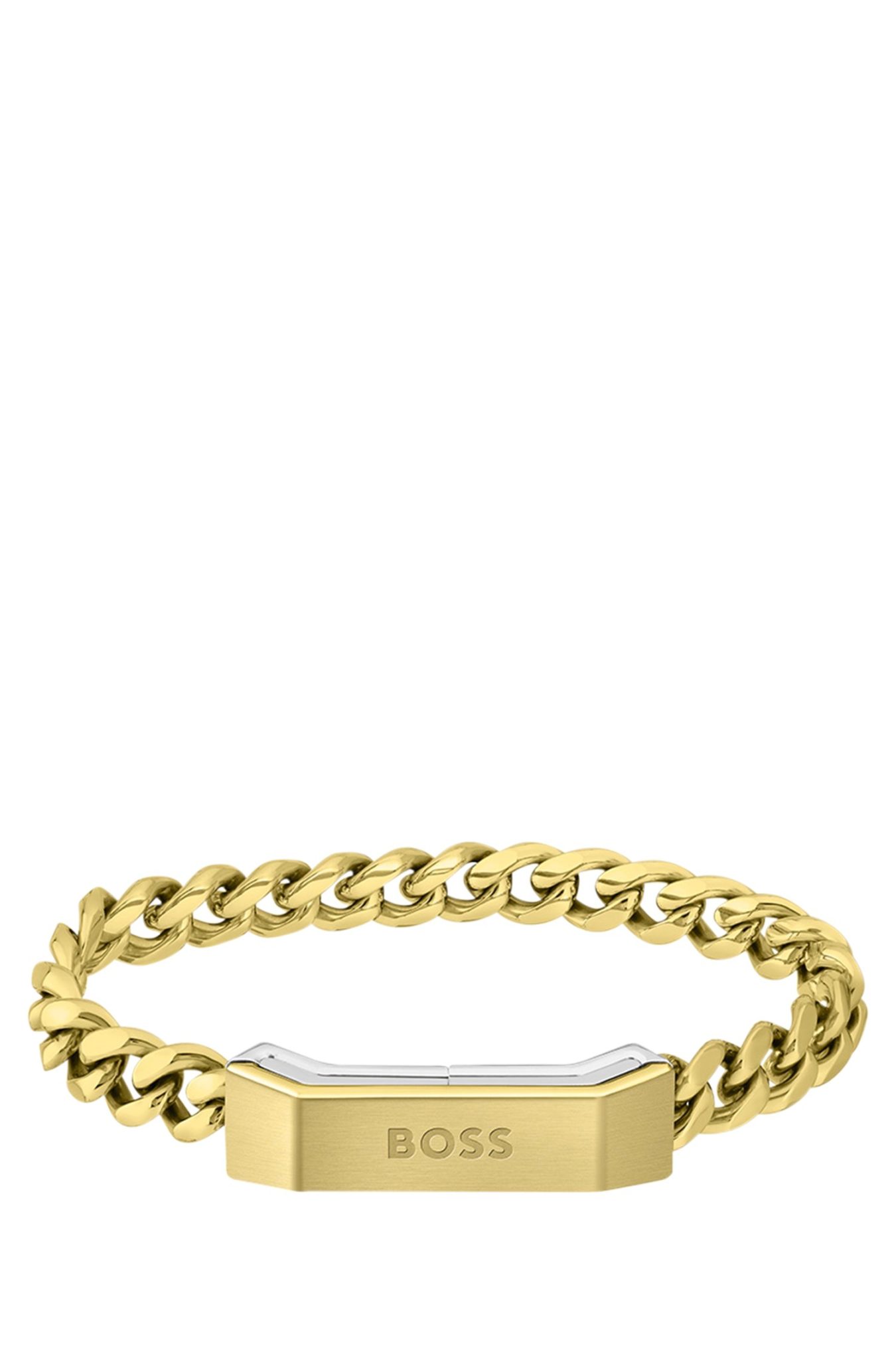 Hugo Boss Bracelet chaîne avec fermoir magnétique logoté: Medium