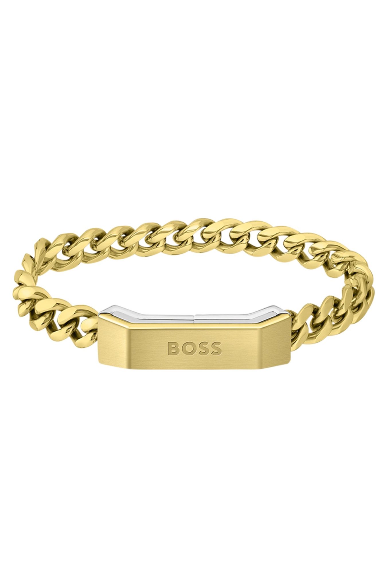 Hugo Boss Bracelet chaîne avec fermoir magnétique logoté: Small