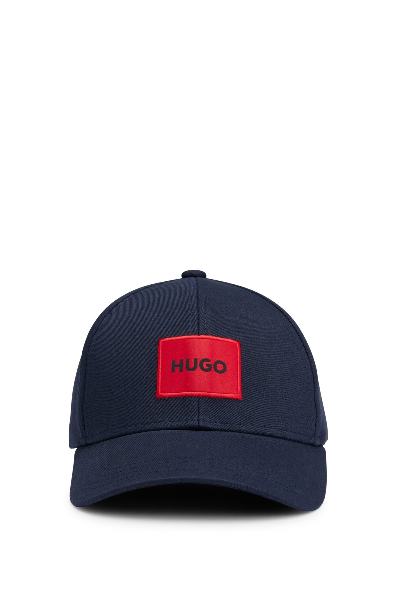 Hugo Boss Casquette en twill de coton avec étiquette logo rouge