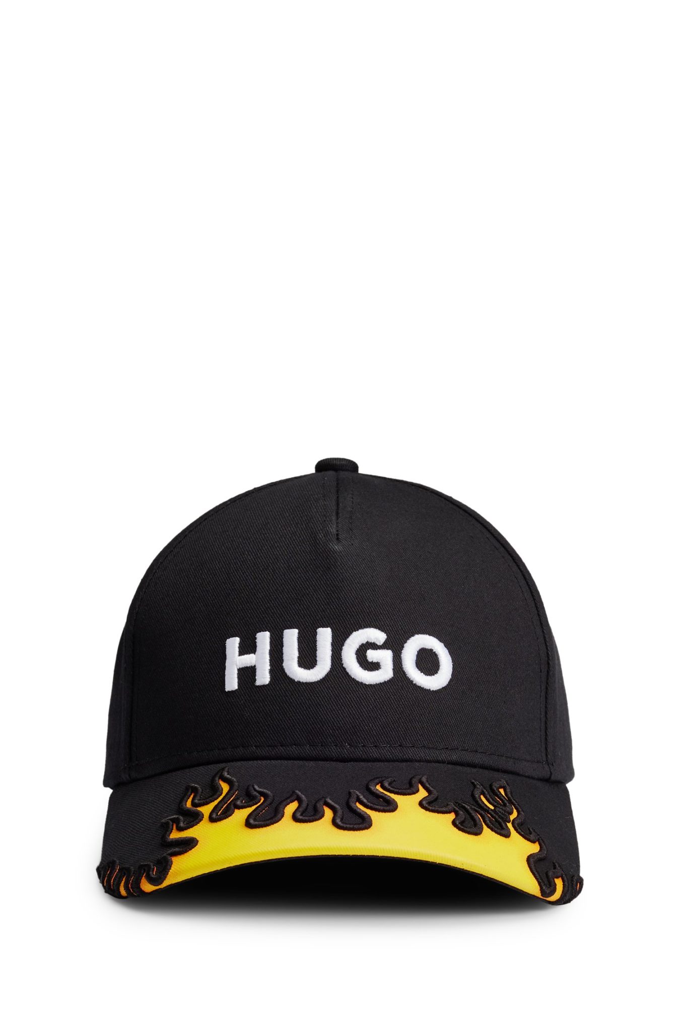 Hugo Boss Casquette en twill de coton avec flamme en 3D et logo brodé