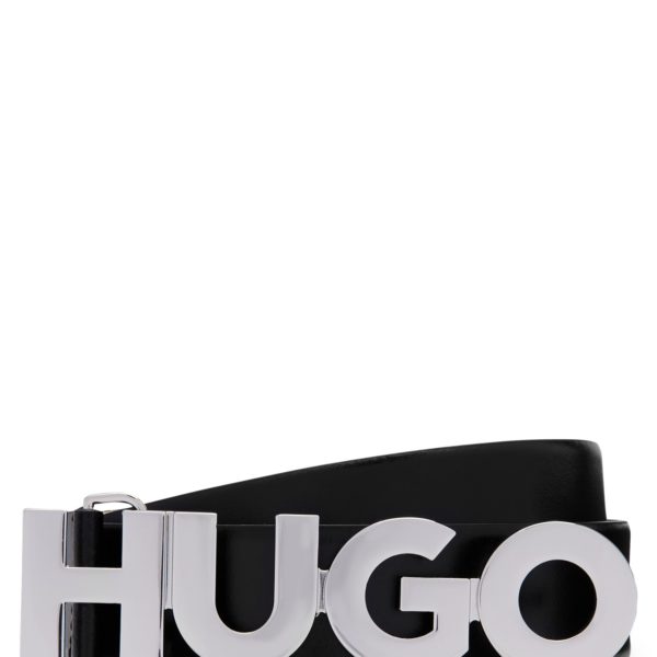Ceinture en cuir italien avec boucle logo – Hugo Boss