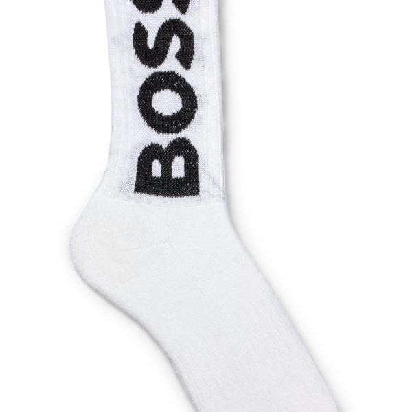 Chaussettes mi-mollet à logo contrastant – Hugo Boss