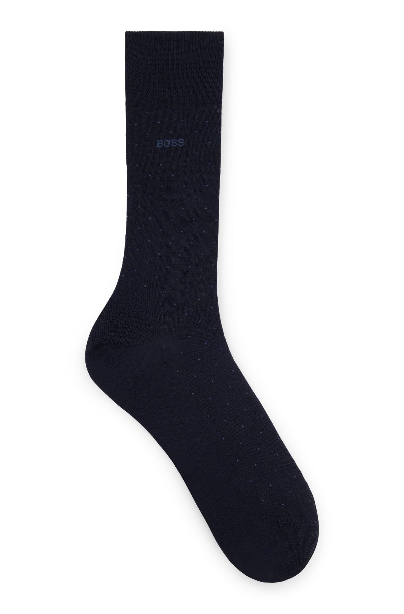 Hugo Boss Chaussettes mi-mollet en coton mercerisé mélangé