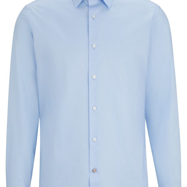 Hugo Boss Chemise Regular Fit en popeline de coton facile à repasser