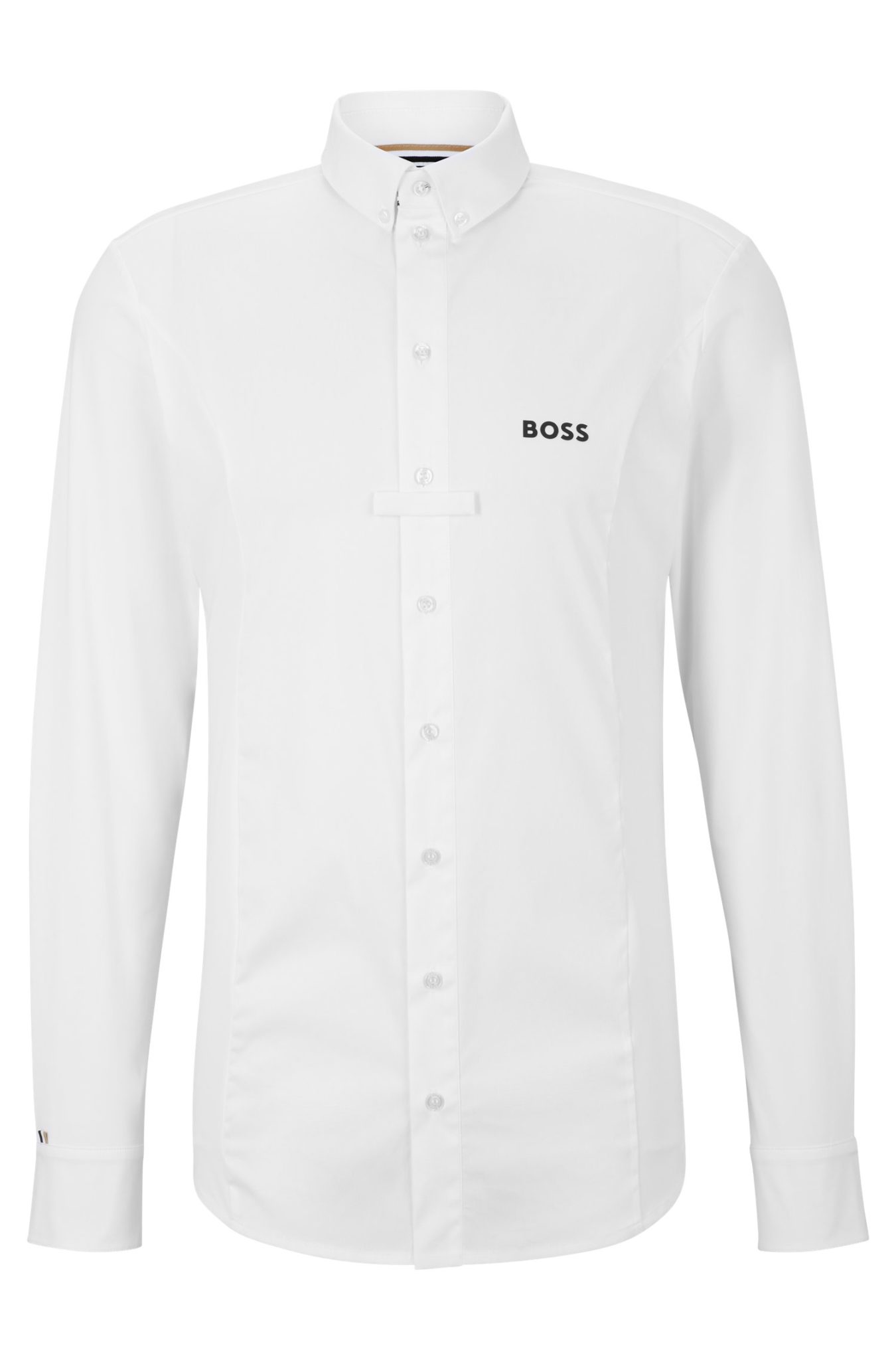 Hugo Boss Chemise d’équitation Slim Fit en mélange de matières