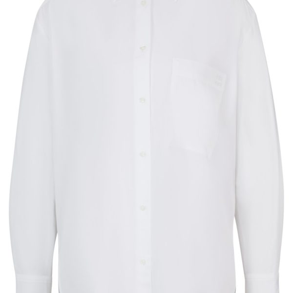 Chemisier Oversize en toile de coton avec logo brodé – Hugo Boss