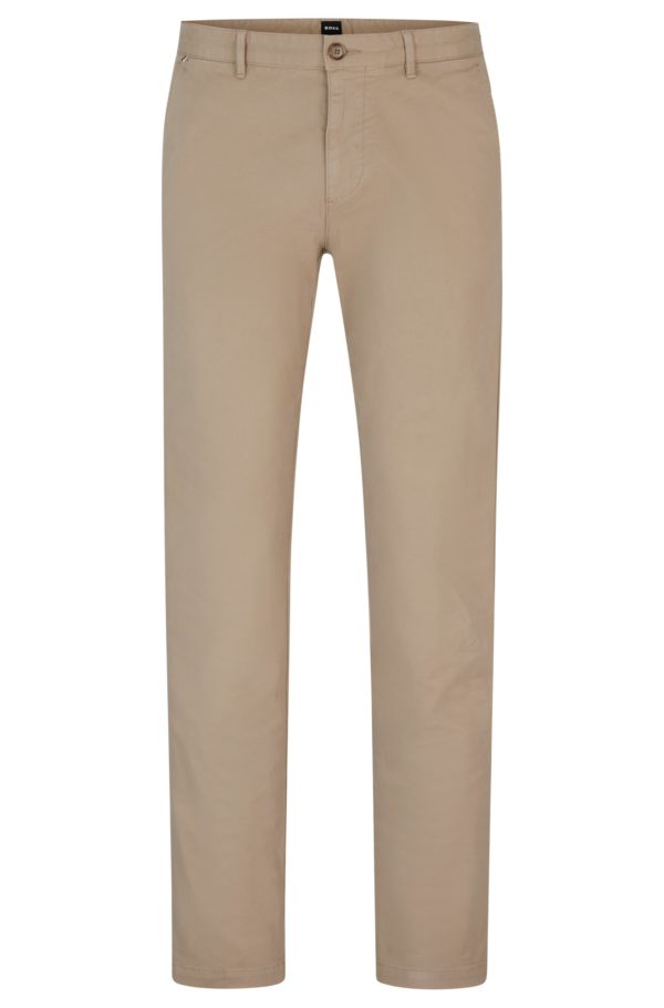 Hugo Boss Chino Regular en gabardine de coton stretch