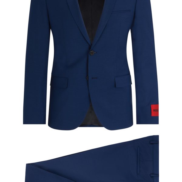 Costume Extra Slim en laine mélangée – Hugo Boss