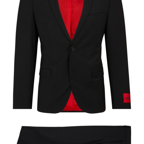 Costume Extra Slim en laine mélangée – Hugo Boss