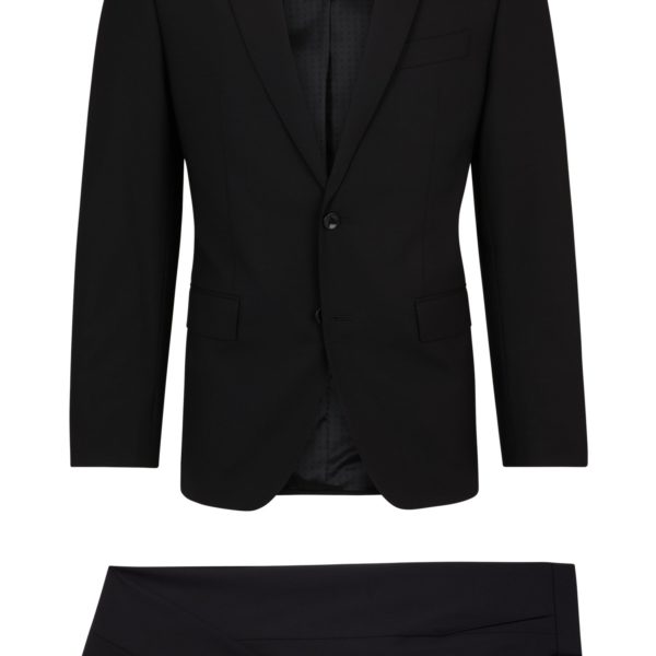 Costume Slim en laine vierge stretch – Hugo Boss