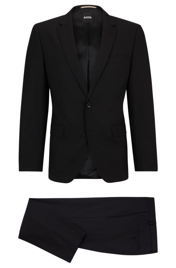 Hugo Boss Costume Slim en laine vierge stretch