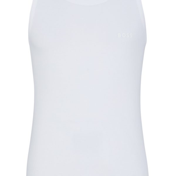 Débardeur en coton côtelé à logo imprimé – Hugo Boss