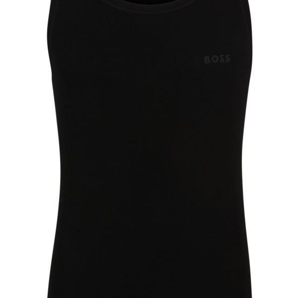 Débardeur en coton côtelé à logo imprimé – Hugo Boss