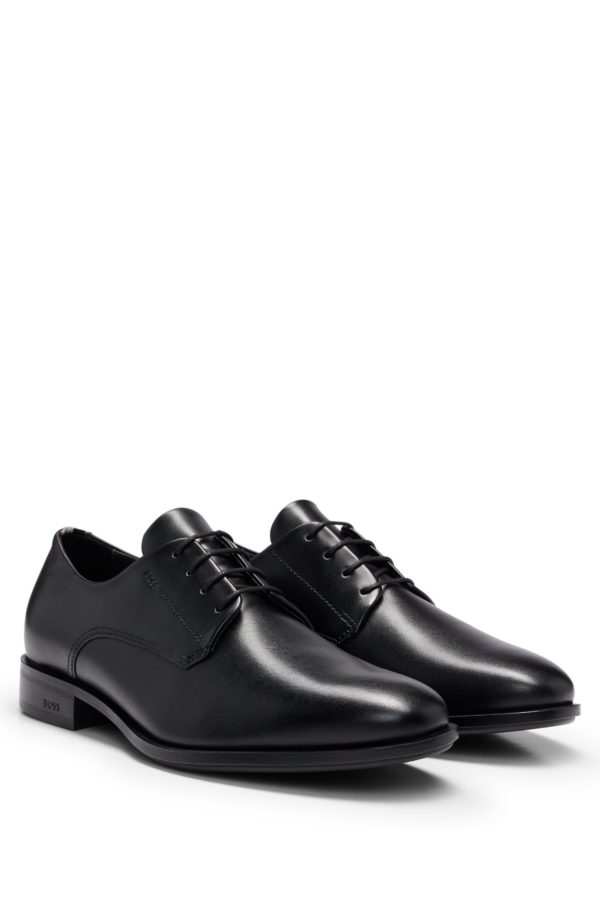Hugo Boss Chaussures derby en cuir avec finitions emblématiques