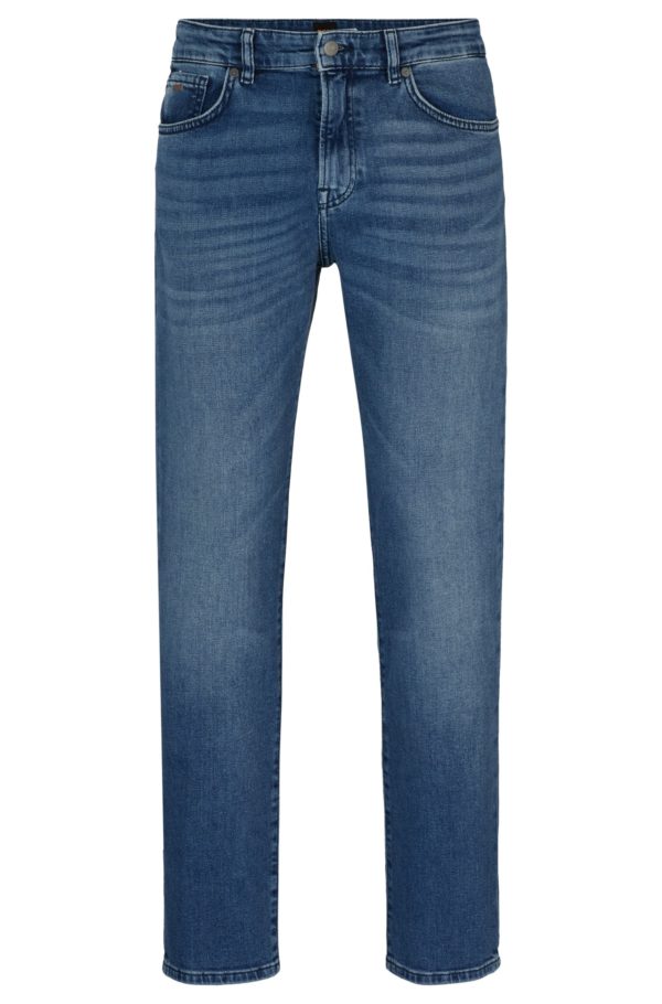 Hugo Boss Maine Jean Regular Fit bleu en denim stretch confortable