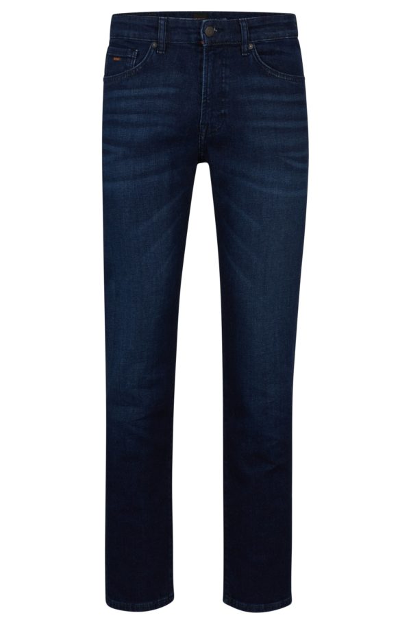 Hugo Boss Maine Jean Regular Fit en denim stretch confortable bleu foncé