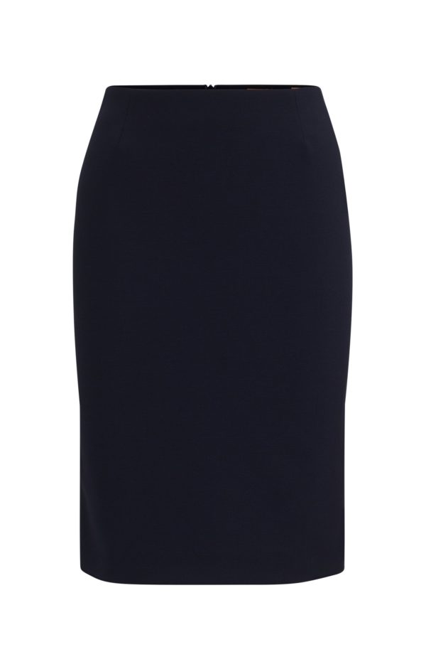 Hugo Boss Jupe crayon Slim en laine vierge