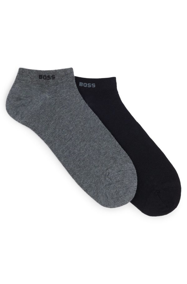 Hugo Boss Lot de deux paires de chaussettes basses en tissu stretch