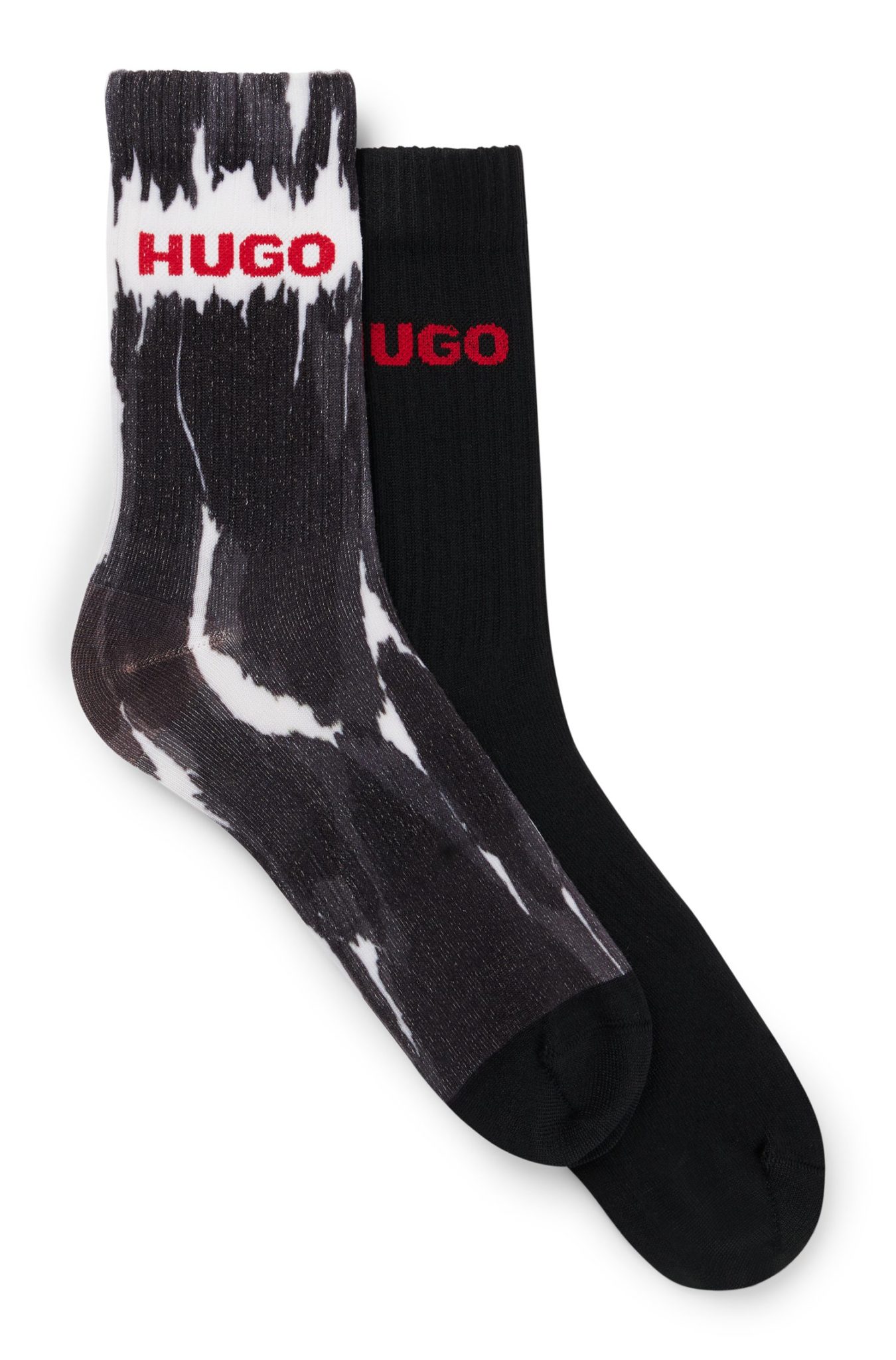 Hugo Boss Lot de deux paires de chaussettes courtes à logos