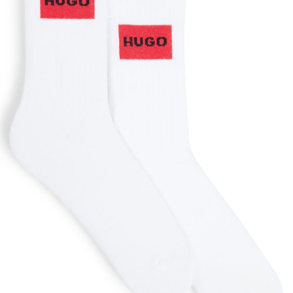 Lot de deux paires de chaussettes courtes en coton mélangé – Hugo Boss