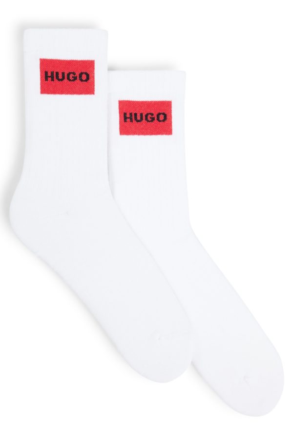 Hugo Boss Lot de deux paires de chaussettes courtes en coton mélangé