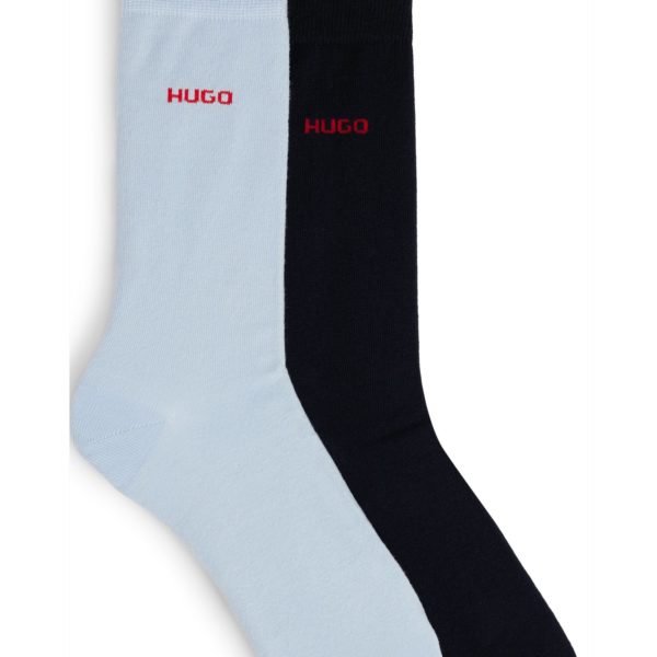 Lot de deux paires de chaussettes en coton mélangé – Hugo Boss